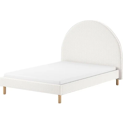 Abbildung von Vipack Polsterbett &quot;MOON&quot;, (Made in Europe), 2 Breiten (90 o. 140 cm), Lattenrost, Bouclé Stoff, wahlw. 4 Farben