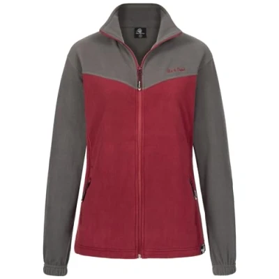 Abbildung von Rock Creek Damen Fleecejacke warm Übergangsjacke Windbreaker Fleece Jacken Outdoorjacke Stehkragen Damenjacke Teddyfleece Sweatjacke Pullover D 501 Weinrot S