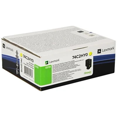 Abbildung von Lexmark 74C2HY0 Gelb Toner Hohe Kapazität