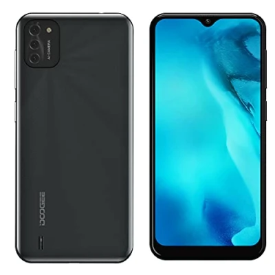 Abbildung von DOOGEE X93 3G Smartphone ohne Vertrag Günstig, 6,1&#039;&#039; Waterdrop HD+ Bildschirm,Android 10 DUAL SIM Handy,Quad Core 2GB RAM 16GB ROM,8MP Dreifache Kamera,GPS, Gesichts Entsperrung 4350mAh Akku Schwarz