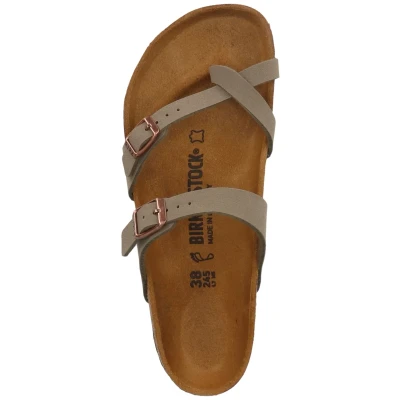 Abbildung von Birkenstock Pantolette flach, Größe: 42, Stone Schuhe