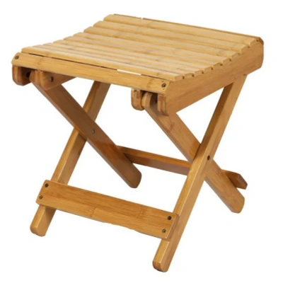 Abbildung von Urban Living Sitzhocker Bambus Klapphocker Klappstuhl Klapp Sitz klappbarer Stuhl