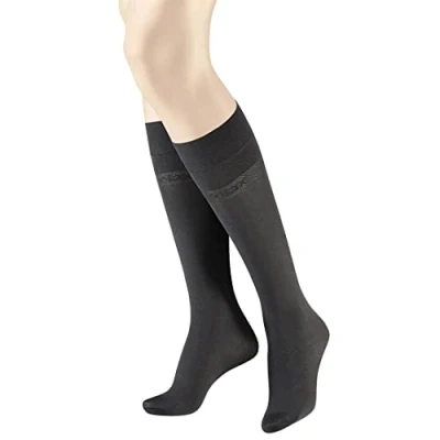Abbildung von Hudson Damen Kniestrümpfe Micro 50 Anthrazit 0545 35 38