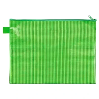 Abbildung von VELOFLEX 2704040 Dokumententasche mit Reißverschluss DIN A4, grün, aus gewebeverstärktem EVA Material, 1 Reißverschlusstasche