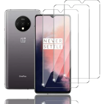 Abbildung von Jinyunlai Panzer Schutz Glas für OnePlus 7T Panzerglas, HD Displayschutzfolie, 9H Härte Schutzglas Schutzfolie, Frei von Kratzern, Ultra klar Panzerfolie 3 Stück