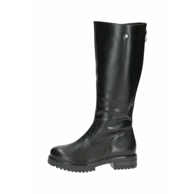 Abbildung von CAPRICE Damen Hohe Stiefel ohne Absatz Gefüttert Wasserabweisend, Schwarz (Black Nappa), 38 EU