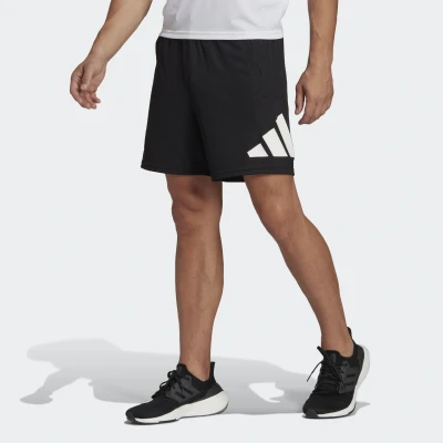 Abbildung von adidas Herren Train Essentials Logo Training Shorts, Black/White, XL 7 inch