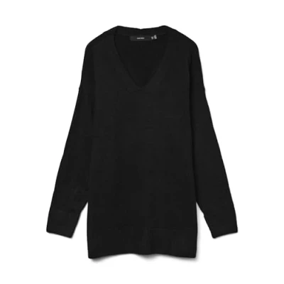 Abbildung von Vero Moda Filuca Vneck GA NOOS Strickpullover, Damen, Größe: Medium, Black