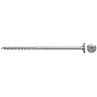Abbildung von fischer PowerFast II STP 8,0 x 300, kraftvolle Holzbauschraube mit Stufensenkkopf, Innenstern Aufnahme und Teilgewinde, für den konstruktiven Holzbau, 50 Stk.