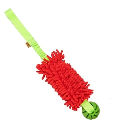 Abbildung von Dingo Mop Bungee Rot mit Vanille Duft Ball Hundespielzeug Agility Apporte 15588