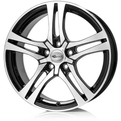 Abbildung von RC Design 5 loch 18Zoll 112mm Alufelge RC26 schwarz front poliert 0620071224 Felge