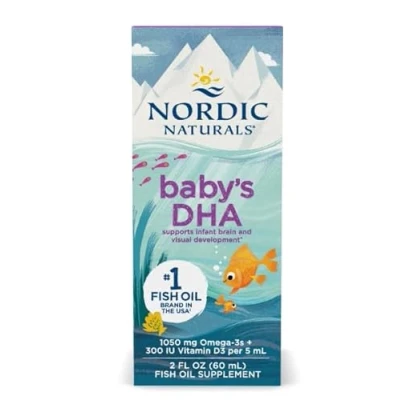 Abbildung von Nordic Naturals Baby&#039;s DHA Fish Oil, 1050mg Omega 3 with Vitamin D3 60 ml.