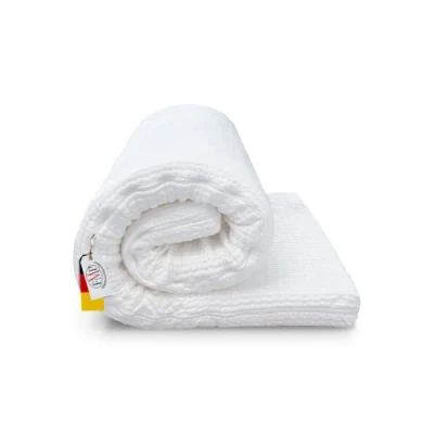Abbildung von viscoelastische Comfort Matratzenauflage RG 55 Kaschmirbezug 8cm hoch 120x200cm Weiß