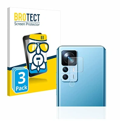 Abbildung von BROTECT Schutzglas für Xiaomi 12T (NUR Kameraschutz) (3 Stück) Schutzfolie Panzer Folie Glas [Extrem Kratzfest 9H, Anti Fingerprint,