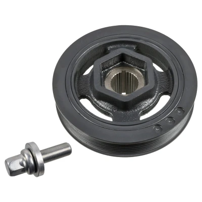 Abbildung von FEBI BILSTEIN 182794 Kurbelwellenriemenscheibe 7PK 157 6 mit Schraube, Rohrverbinder, Dichtring HONDA: FR V, CIVIC 8 Hatchback