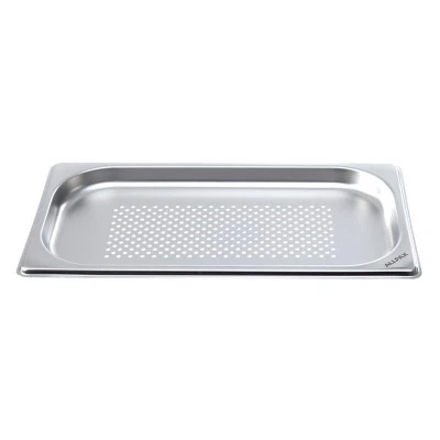 Abbildung von GN Behälter 1/3 gelocht 20 mm Höhe mit Griff Edelstahl 0,75 l Füllmenge Gastronomie Gastronormbehälter kaufen