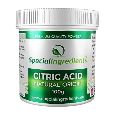 Abbildung von Special Ingredients Zitronensäure 100g Reine Lebensmittelqualität 100% Reines Pulver (Deutsche Etiketten Und Anleitungen)