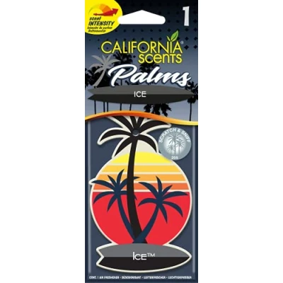 Abbildung von CALIFORNIA SCENTS AC CS AMBIENTADOR COCHE Palmera Papel 1UD Hielo