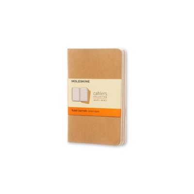 Abbildung von Moleskine Notizheft Cahier P A6 9x14cm VE=3 Stück liniert packpapierbr