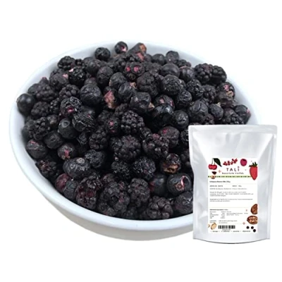 Abbildung von TALI Schwarze Beeren Mix 150 g Gefriergetrocknete Brombeeren, Heidelbeeren, Johannisbeeren