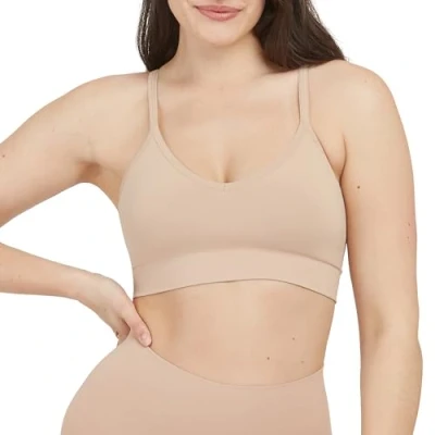 Abbildung von Spanx Ecocare Everyday Shaping Longline Bustier, Damen, Größe: 46 48, Toasted oatmeal