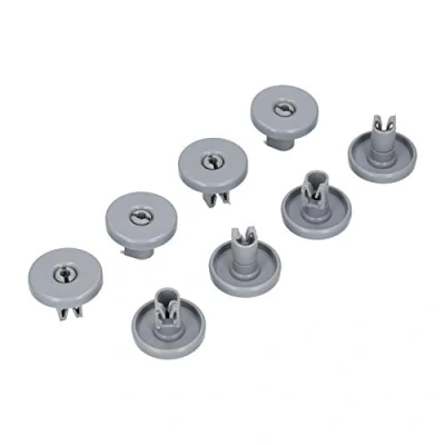 Abbildung von 8x Korbrollen Rollen for Geschirrspüler Spülmaschinen Unterkorb ersatzteile kompatibel mit AEG Favorit Progress Privileg Zanussi Zanker 50286965004
