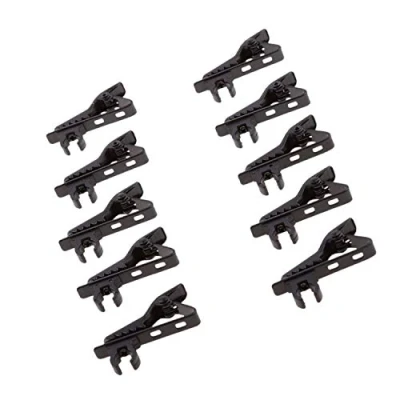 Abbildung von Mini Mikrofonklemmen, sicherer Halt, stoßfest, Ersatz Set, 8 mm Durchmesser, 10 Stück