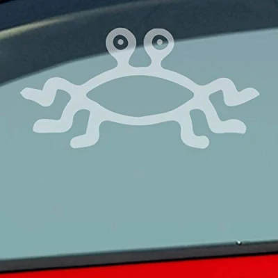 Abbildung von Hellweg Druckerei Krabbe Krebs Sternzeichen Crab Tier Meer See Auto Aufkleber Sticker Heckscheibenaufkleber