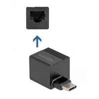 Abbildung von USB 3.2 Gen 1 Adapter mini, C Stecker &gt; RJ 45 Buchse