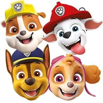 Abbildung von Paw Patrol Masken 8 Stück