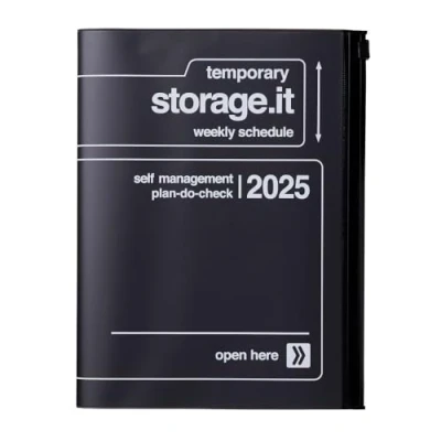 Abbildung von MARK&#039;S 2024/2025 Taschenkalender A5 vertikal, Storage it // Black: Von September 2024 bis Dezember 2025