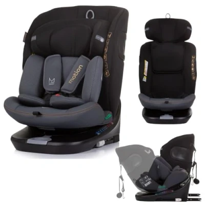 Abbildung von Chipolino i Size Kindersitz Motion (40 150 cm) Isofix 360 drehbar verstellbar, Farbe:schwarz