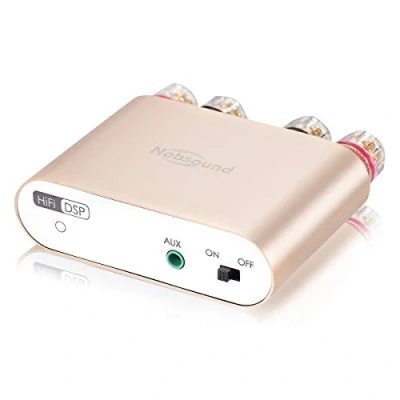 Abbildung von Nobsound NS 10G PRO Hi Fi DSP 100W x 2 Digital Bluetooth Amplifier 2.0 Channel Stereo Power Audio Amp for Home Speakers Upgrade Version Mini Digitaler Verstärker (Gold)