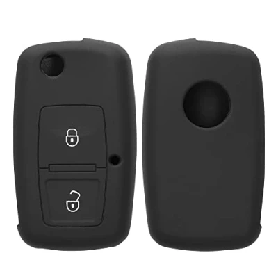 Abbildung von kwmobile Schlüsseltasche Autoschlüssel Silikon Hülle für VW Skoda Seat (1 tlg), Schlüsselhülle Schlüssel Case Cover