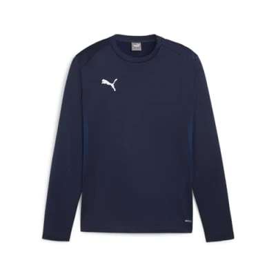 Abbildung von Puma GOAL Training Sweatshirt, Herren, Größe: Small, Dunkelblauweissblau