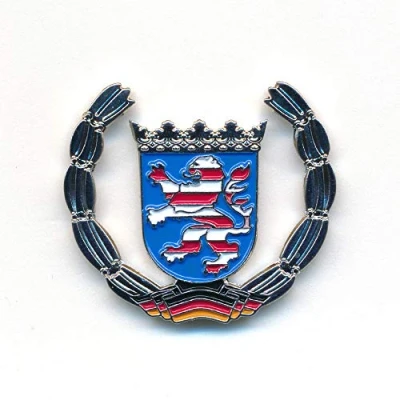 Abbildung von hegibaer Land Hessen Wappen Wiesbaden Frankfurt Deutschland Badge Pin Anstecker 0921