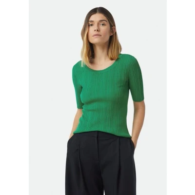 Abbildung von comma SLIM FIT Tshirt basic, Damen, Größe: 44, Smaragd