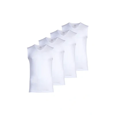 Abbildung von Ragman 4ER PACK Unterhemd/shirt, Herren, Größe: XXL, Weiß
