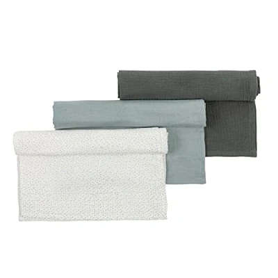 Abbildung von Nattou Kleine Stoff Windeln aus 100 % Baumwolle (Musselin), 3er Set, 65 x cm, Luna und Axel, Grün / Weiß