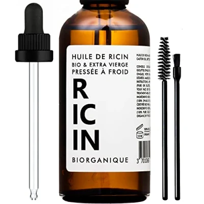 Abbildung von BIO Rizinusöl 100% rein, natürlich und kaltgepresst 100 ml Pflege für Haar, Wimpern, Nägel Haut