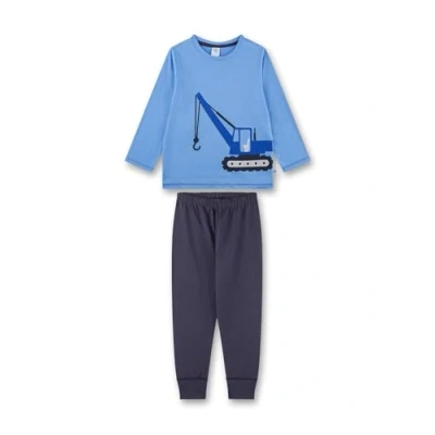 Abbildung von Sanetta Jungen Schlafanzug lang blau Hochwertiger und bequemer aus Baumwolle für Jungen. Pyjamaset 104