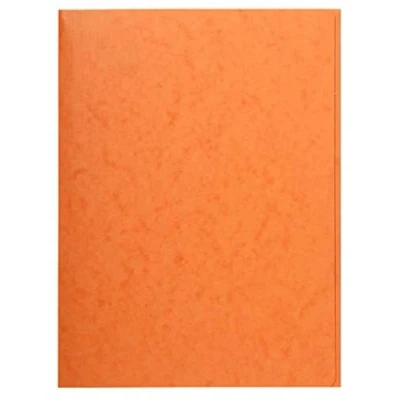 Abbildung von Exacompta 56409E Premium Einschlagmappe. Made in Germany. Aus extra starkem Colorspan Karton mit 3 Innenklappen und 2 Gummizügen DIN A4 Juris Mappe Sammelmappe für Büro Schule orange