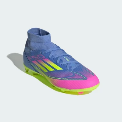 Abbildung von adidas Performance F50 League Unisex Fußballschuh Nocken für Kinder, Größe: 33, Blue fusion/lucid lemon/lucid pink Schuhe