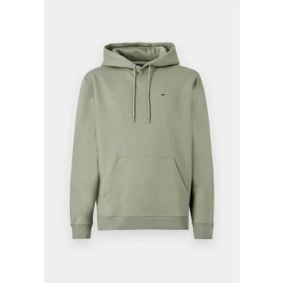 Abbildung von Tommy Jeans Men&#039;s TJM REG S Flag Hoodie DM0DM20742, Green, XS, Grün (Utility Sage), XS