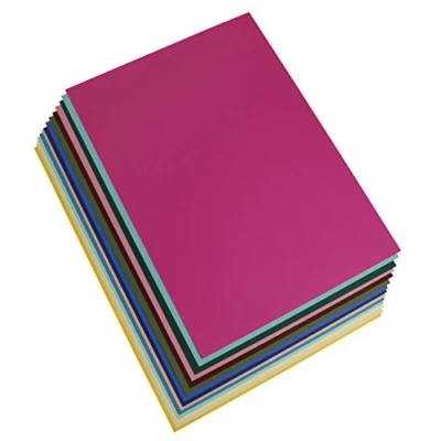 Abbildung von Clairefontaine 97198C Tonzeichenpapier Pack, 28 Bögen Premium, 50 x 70 cm, 120 g, sortierung, 14 farben