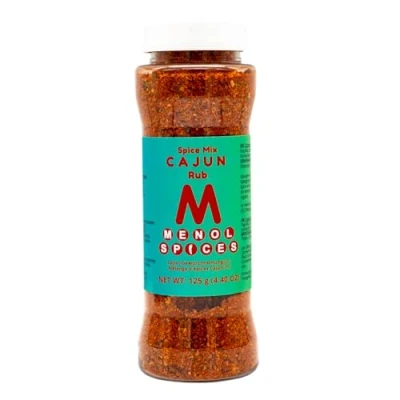 Abbildung von Menol Spices Cajun Gewürzmischung 125g in Streuerflasche Gourmetqualität