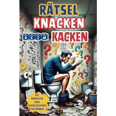 Abbildung von Rätsel Knacken Beim Kacken: Klo Knobeleien Rätselbuch fürs Stille Örtchen. Viele Humorvolle Rätsel, Anekdoten, Witze, Fakten und ein ... Erlebnisse. Nützliche Geschenke für Männer.