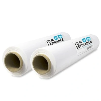 Abbildung von weiße Folie zum Verpacken, Kunststoff, Folie, für Umzugskartons, Schutz von Möbeln und Sendungen, Maße 50 cm x 200 m dehnbar · office (Weiß, 2 Stück)