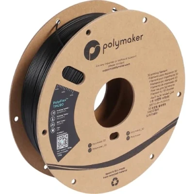 Abbildung von Polymaker PolyFlex TPU 90A Schwarz 1,75mm 750g