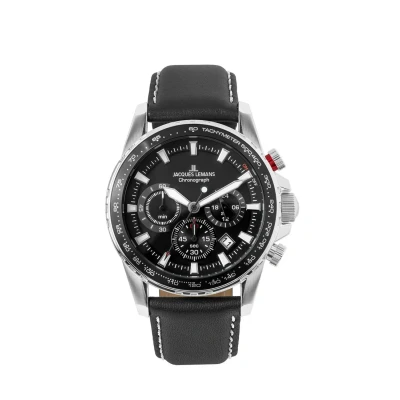 Abbildung von Jacques Lemans Liverpool Chronograph, Herren, Größe: One Size, Black